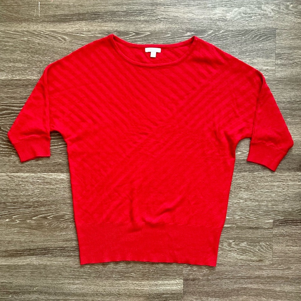 New York & Company red pullover top in size XL